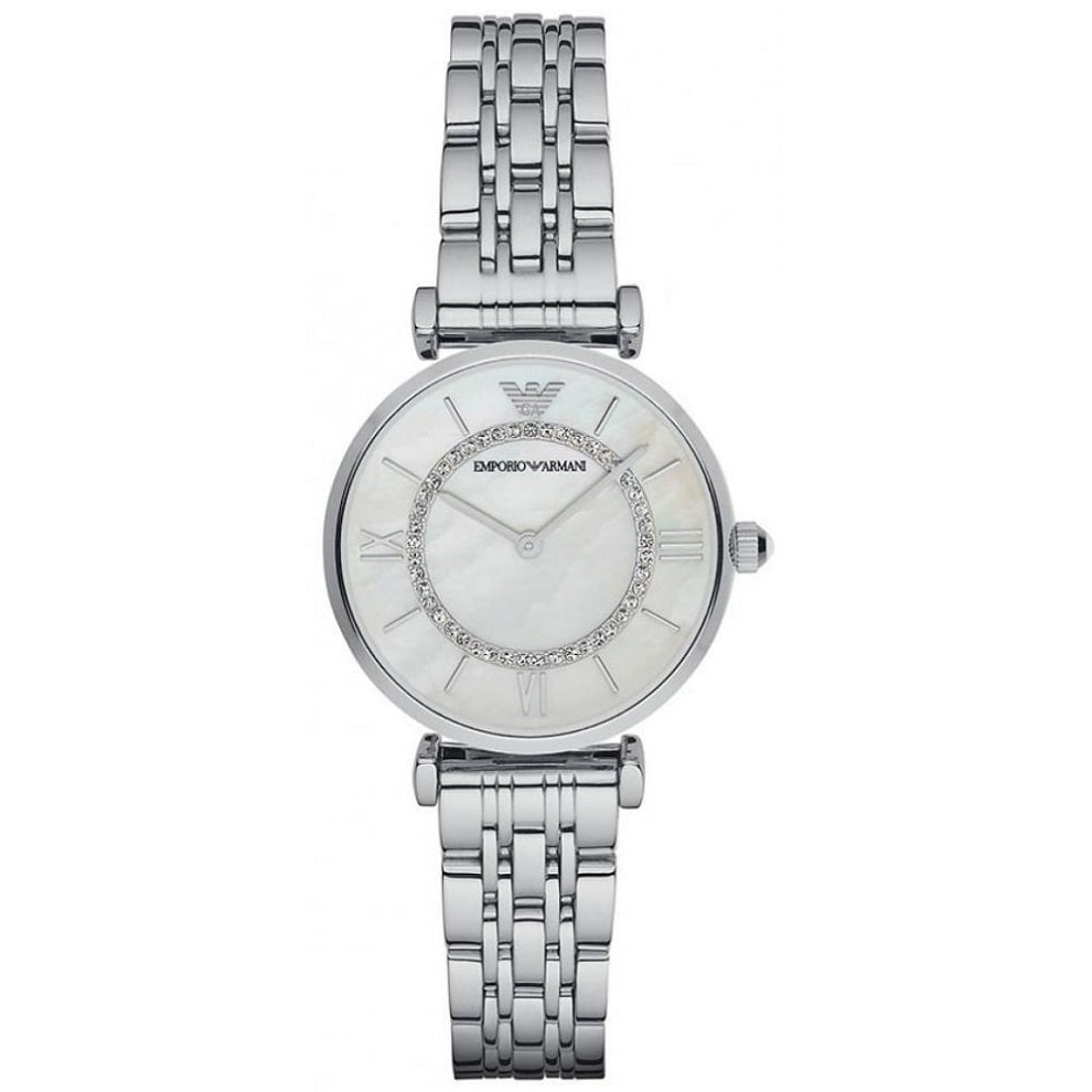 Emporio Armani Gianni T-Bar Women's Silver Watch - AR1908