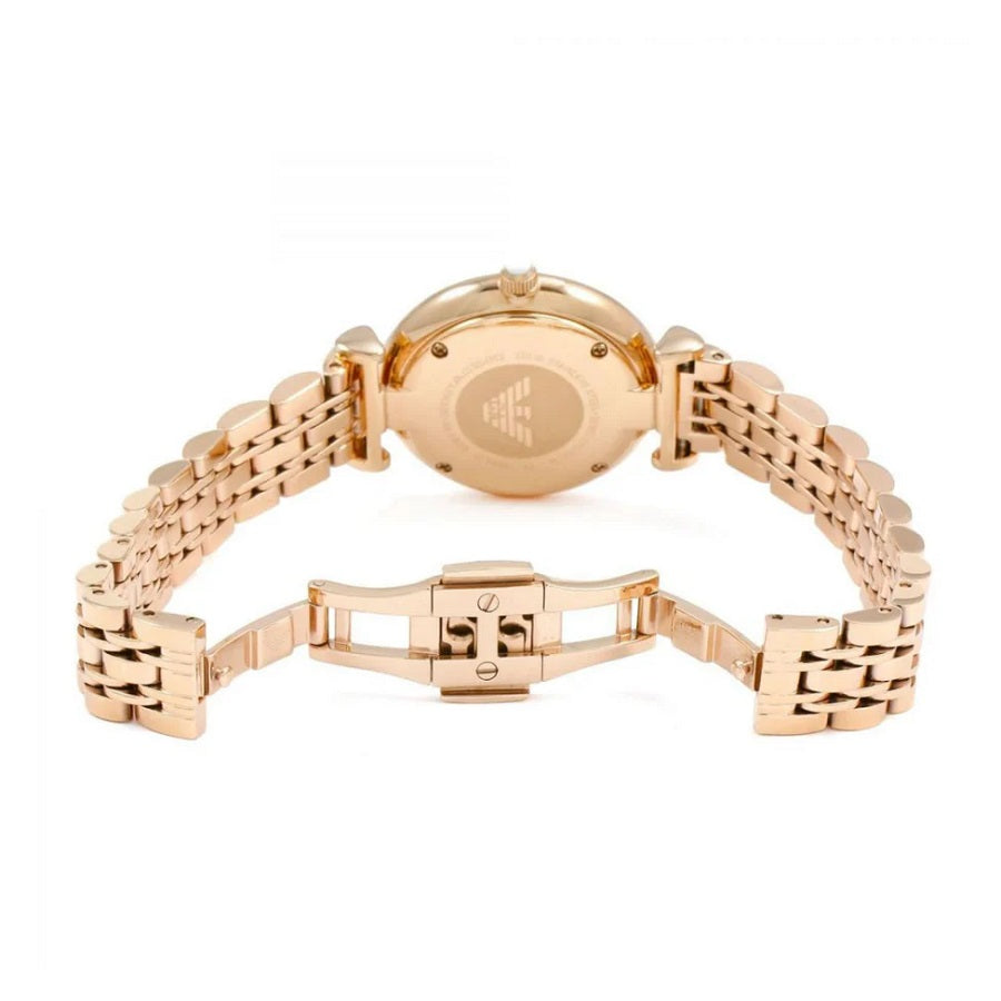 Emporio Armani Gianni T-Bar Rose Gold Watch - AR1909