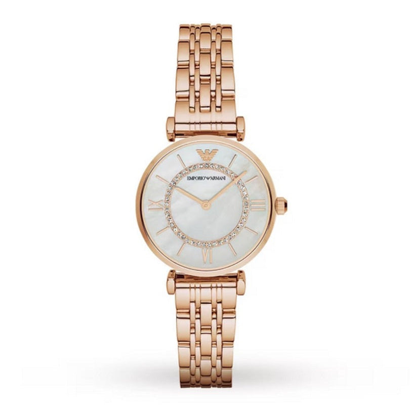 Emporio Armani Gianni T-Bar Rose Gold Watch - AR1909