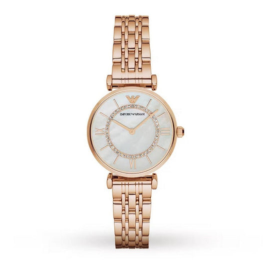 Emporio Armani Gianni T-Bar Women's Rose Gold Watch - AR1909