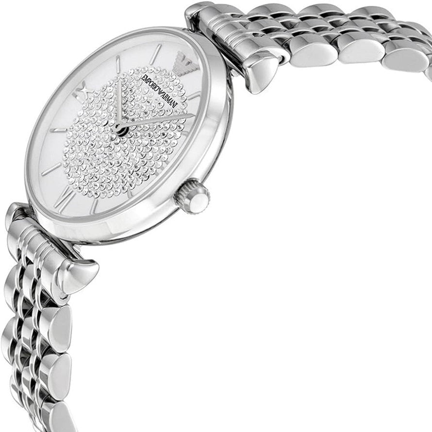 Emporio Armani Gianni T-Bar Silver Watch - AR1925