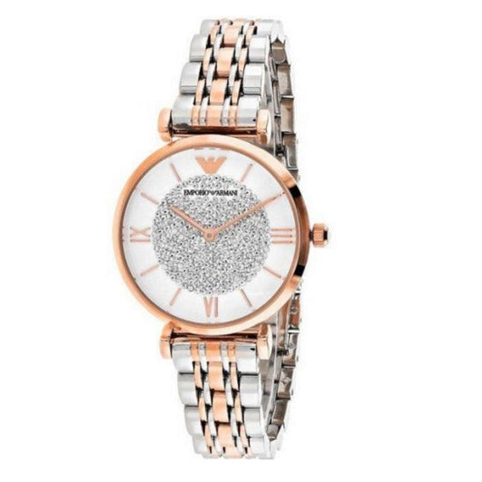 Emporio Armani Gianni T-Bar Women's Two-Tone Watch