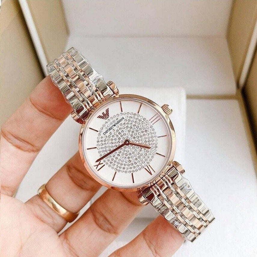 Emporio Armani Gianni T-Bar Two-Tone Watch - AR1926