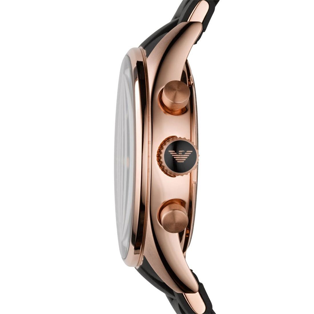 Emporio Armani Sportivo Women's Black & Rose Gold Watch - AR5906