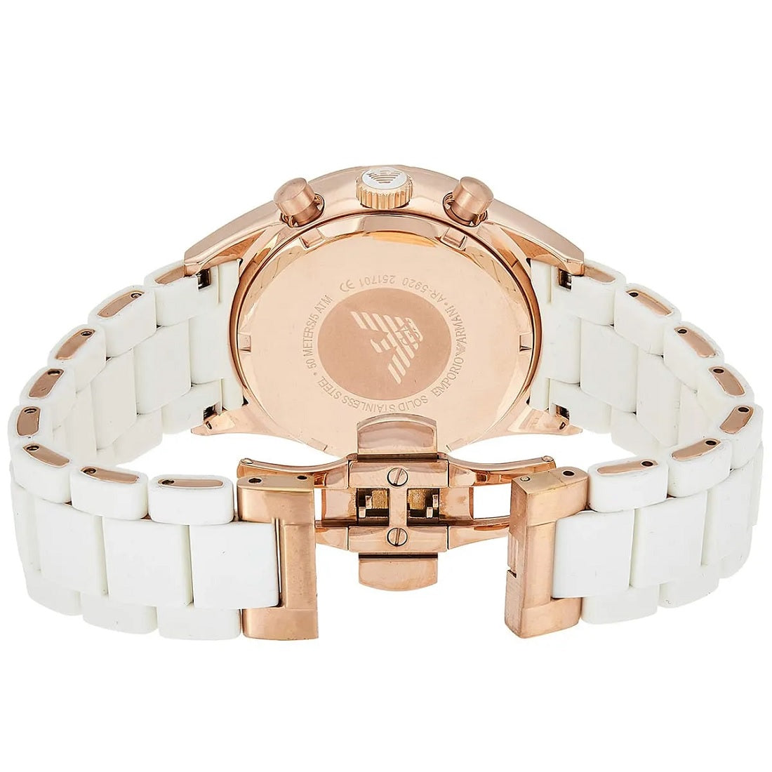 Emporio Armani Sportivo White & Rose Gold Watch - AR5920