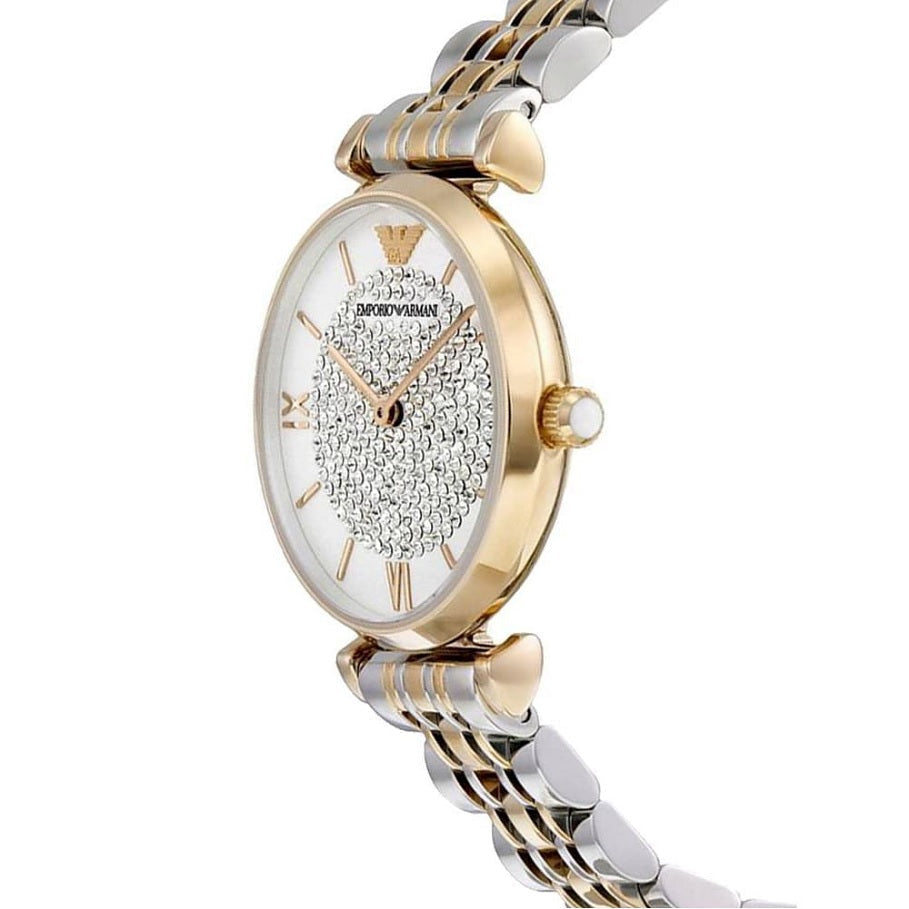Emporio Armani Gianni T-Bar Women's Two-Tone Watch - AR8031