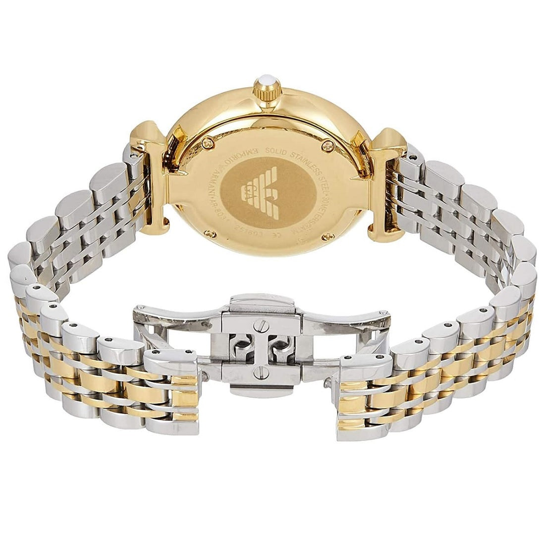 Emporio Armani Gianni T-Bar Women's Two-Tone Watch - AR8031
