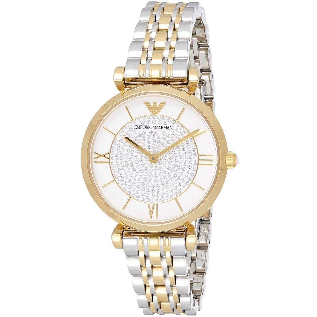 Emporio Armani Gianni T-Bar Women's Two-Tone Watch - AR8031