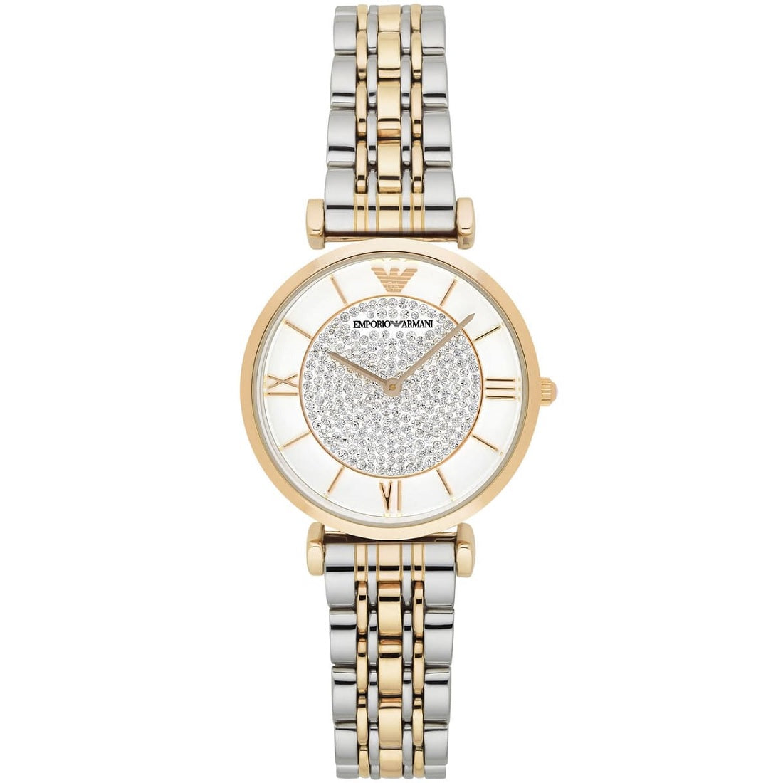 Emporio Armani Gianni T-Bar Women's Two-Tone Watch - AR8031