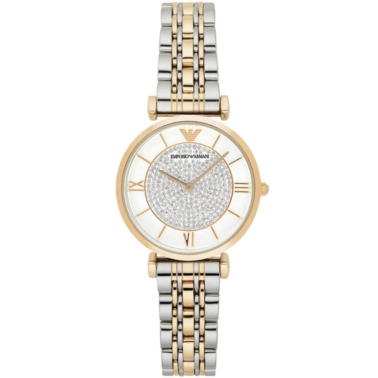 Emporio Armani Gianni T-Bar Two-Tone Watch - AR8031