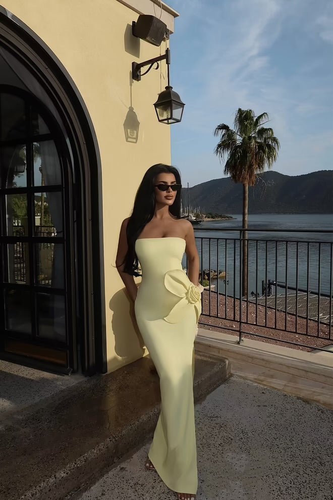 Statement Strapless Max Dress - 2 Colour Options