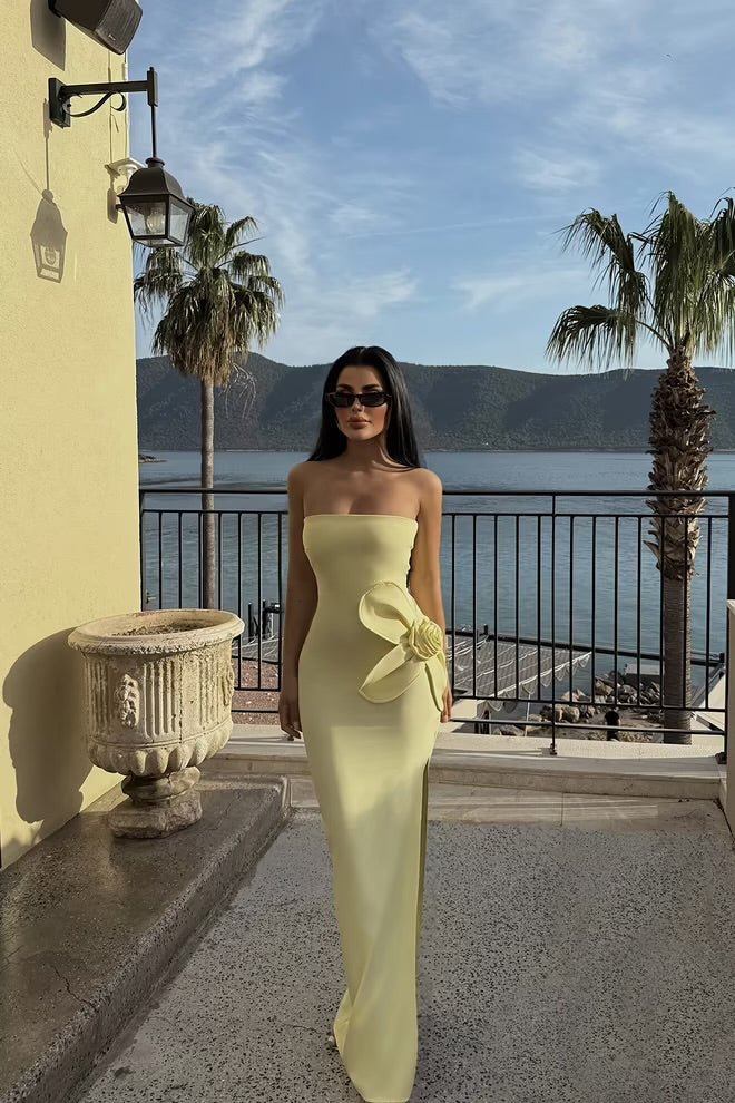 Statement Strapless Max Dress - 2 Colour Options