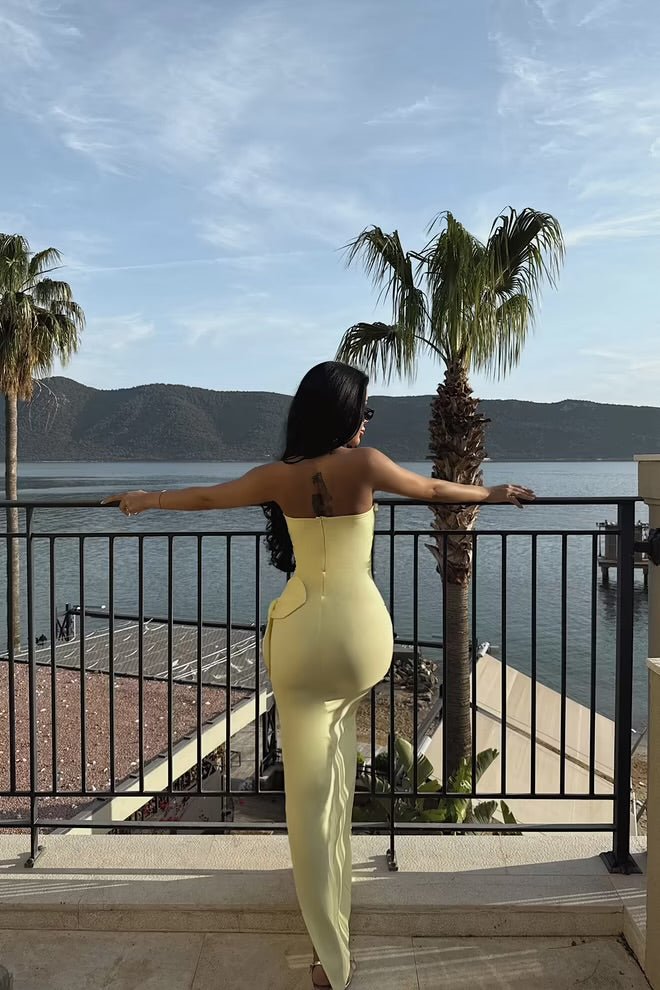 Statement Strapless Max Dress - 2 Colour Options