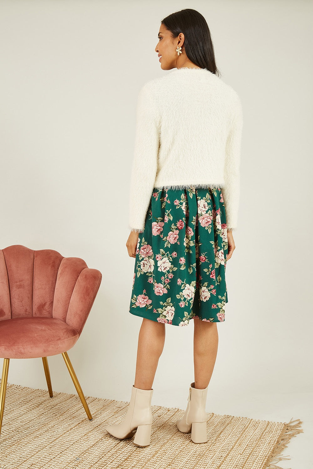 Ivory Eyelash Knit Bolero
