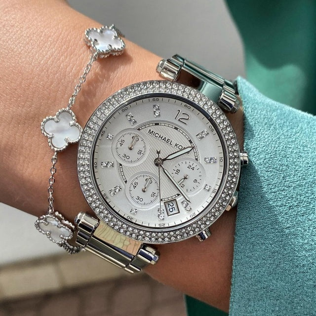 Michael Kors Parker Women's Silver Watch - MK5353