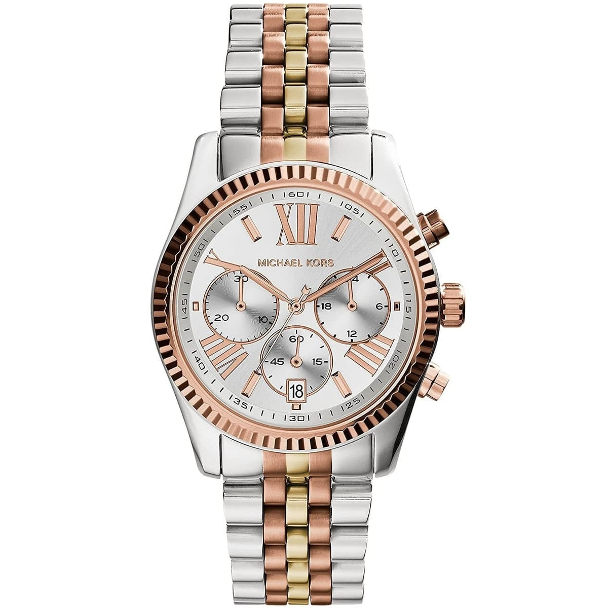 Michael Kors Lexington Women's Tri-Tone Watch - MK5735