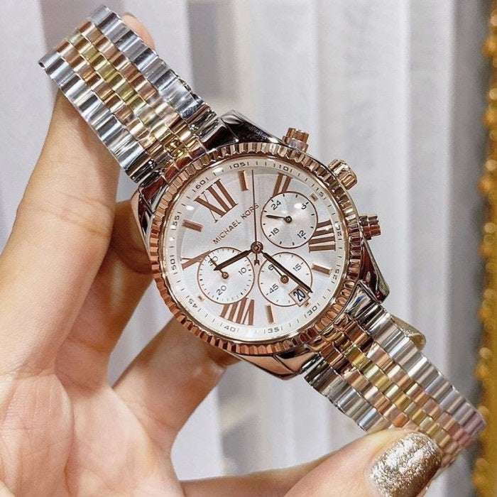 Michael Kors Lexington Women's Tri-Tone Watch - MK5735