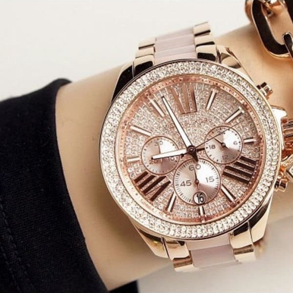 Michael Kors Wren Women's Rose Gold Watch - MK6096