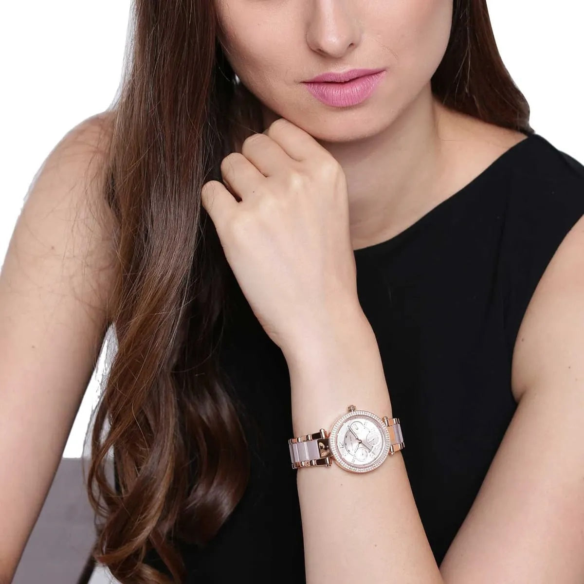 Michael Kors Mini Parker Women's Rose Gold Watch - MK6110