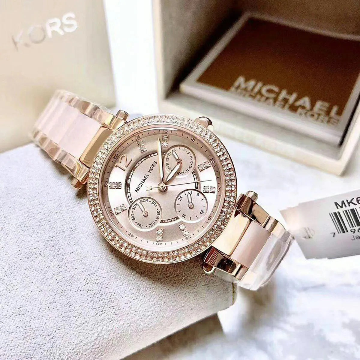 Michael Kors Mini Parker Women's Rose Gold Watch - MK6110