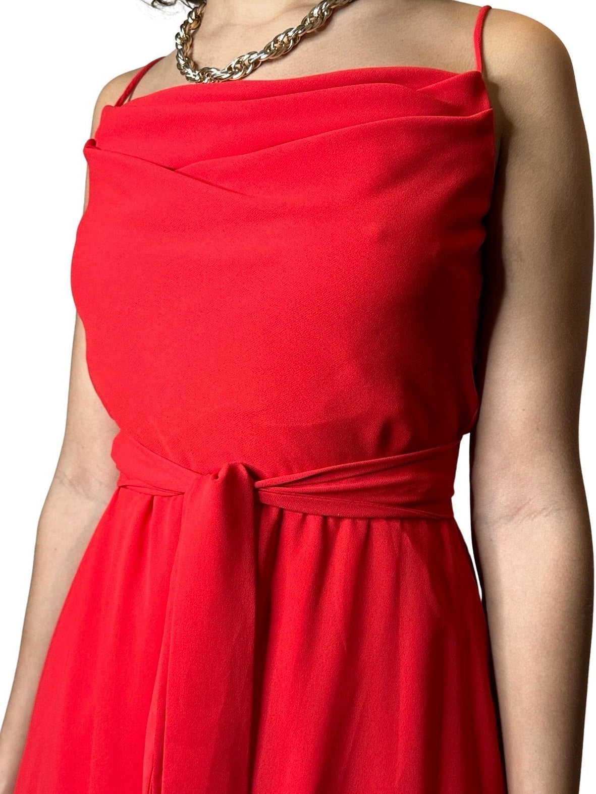 Bright Red Saks Fifth Avenue - Ferrali Preloved Dress UK 10 - 12