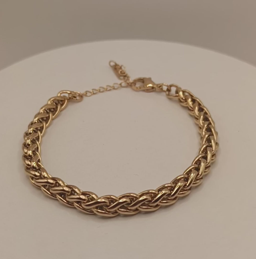 Petra Chain Gold Plated Bracelet