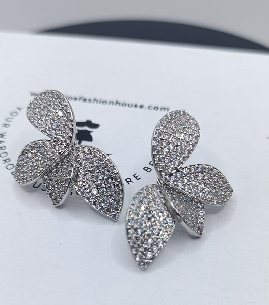 Harriett Diamante Petal - Silver