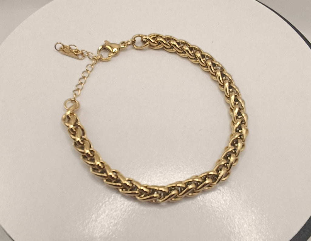 Petra Chain Gold Plated Bracelet