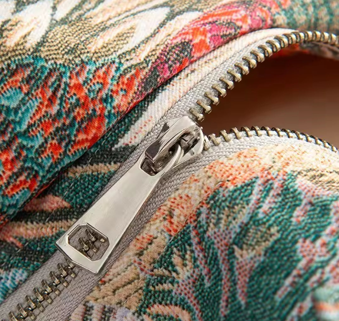 Tropical Jacquard Bomber Jacket