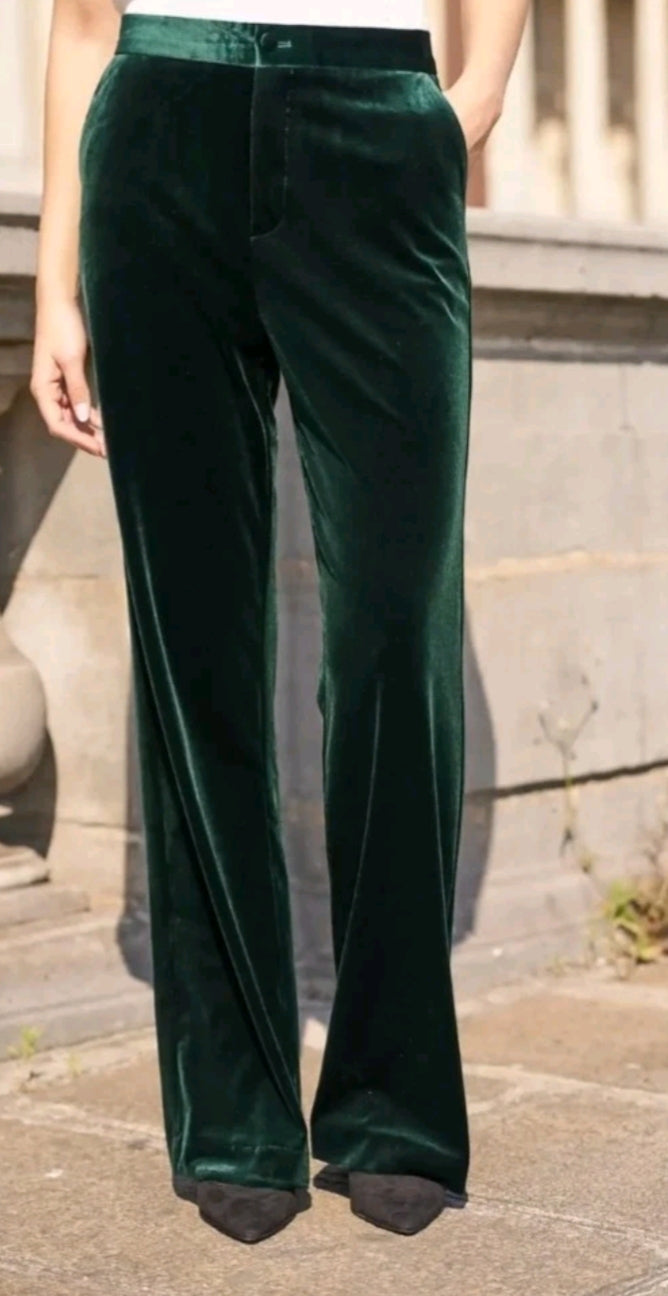 Dark Green Velvet Suit