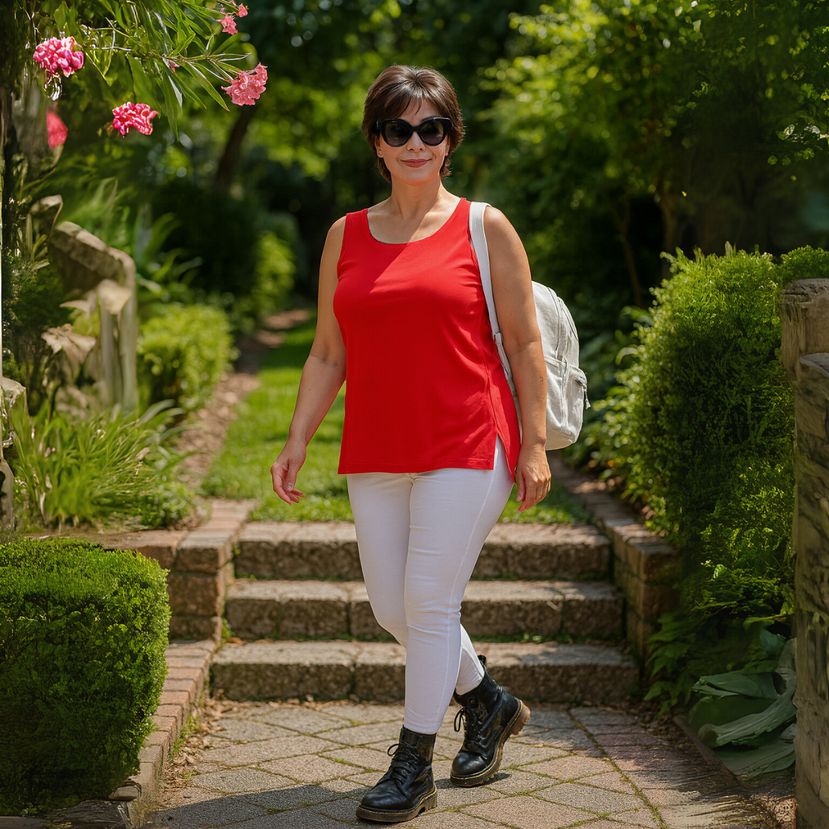 Sleeveless Cut Side Vest / T-shirt - Various Colour Options