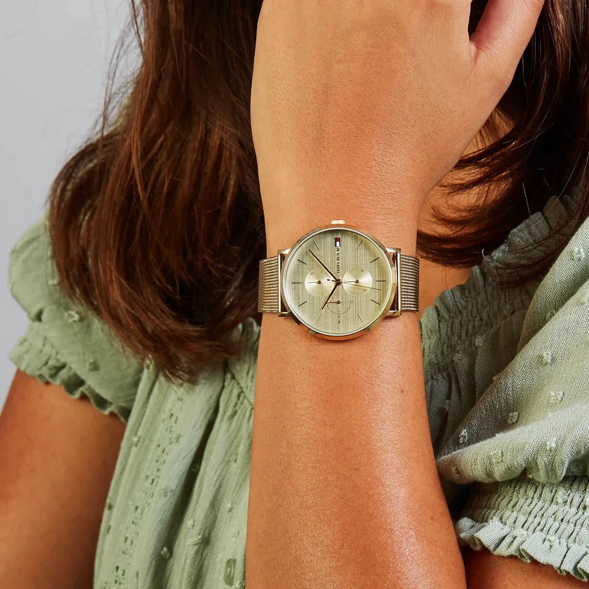 Tommy Hilfiger Jenna Gold Mesh Watch - 1781943