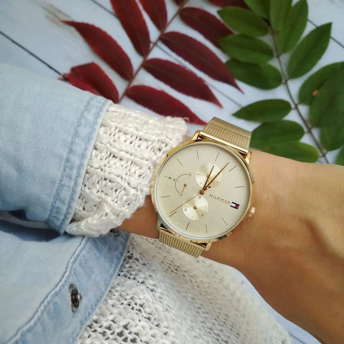 Tommy Hilfiger Jenna Gold Mesh Watch - 1781943