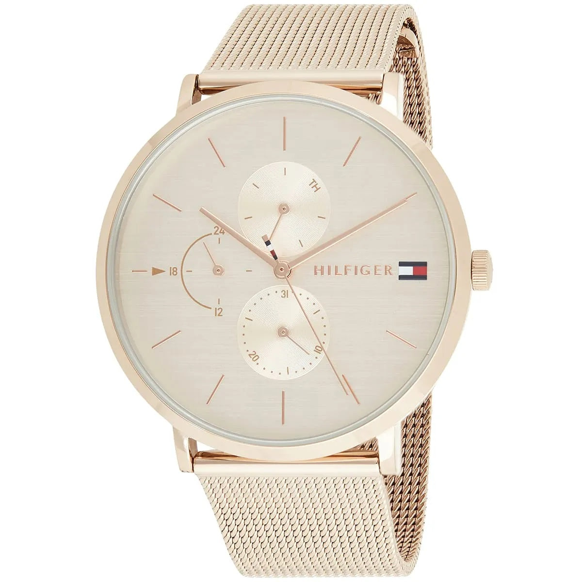 Tommy Hilfiger Jenna Rose Gold Mesh Watch - 1781944