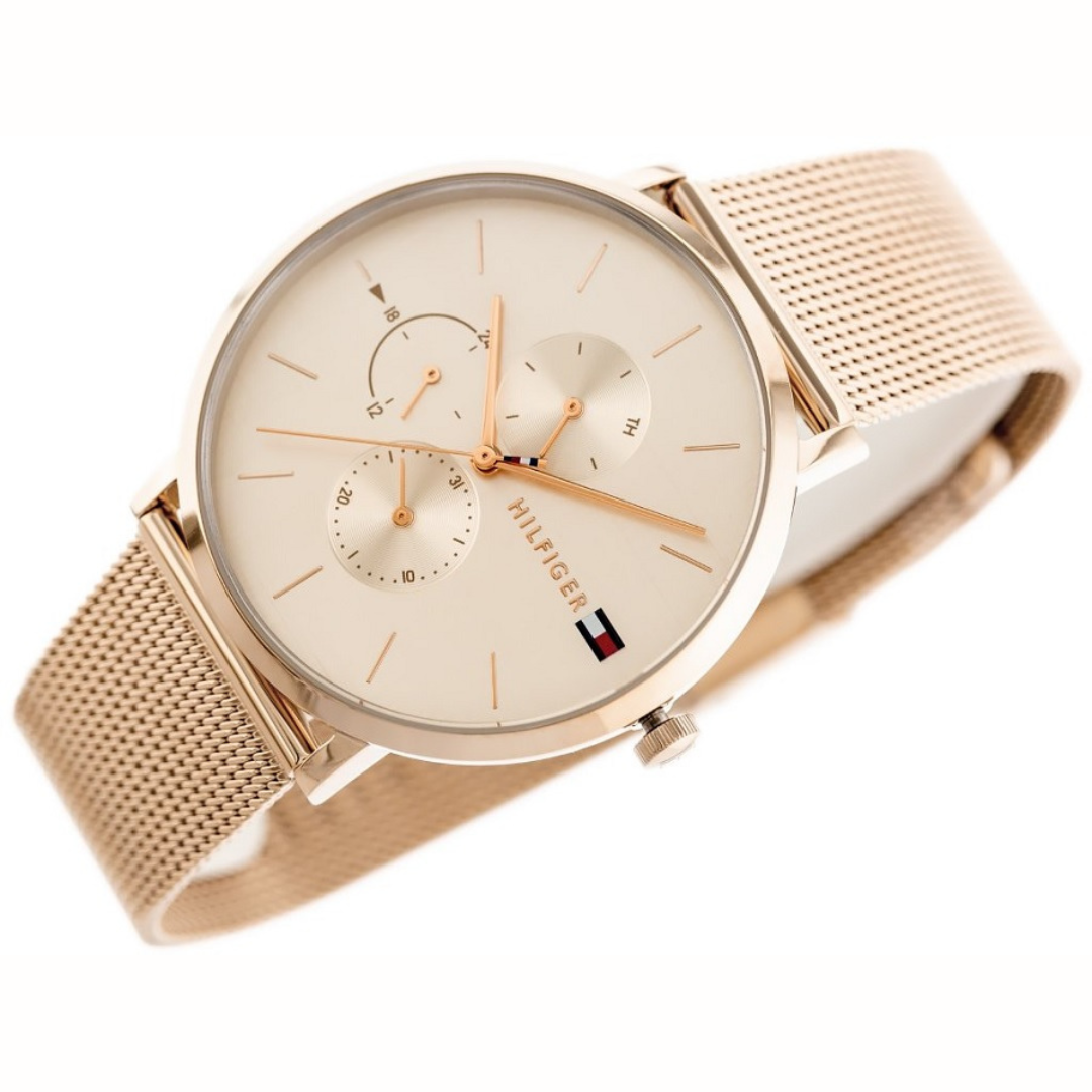Tommy Hilfiger Jenna Rose Gold Mesh Watch - 1781944