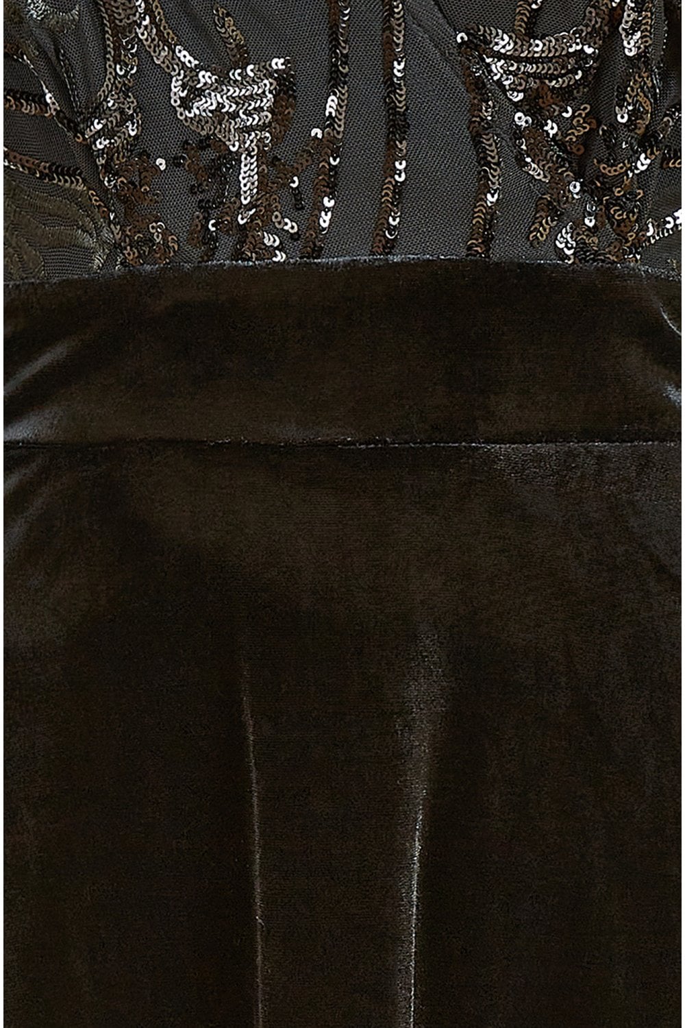 Black Embellished Velvet Wrap Skater Midi Dress - Sizes 8 to 18