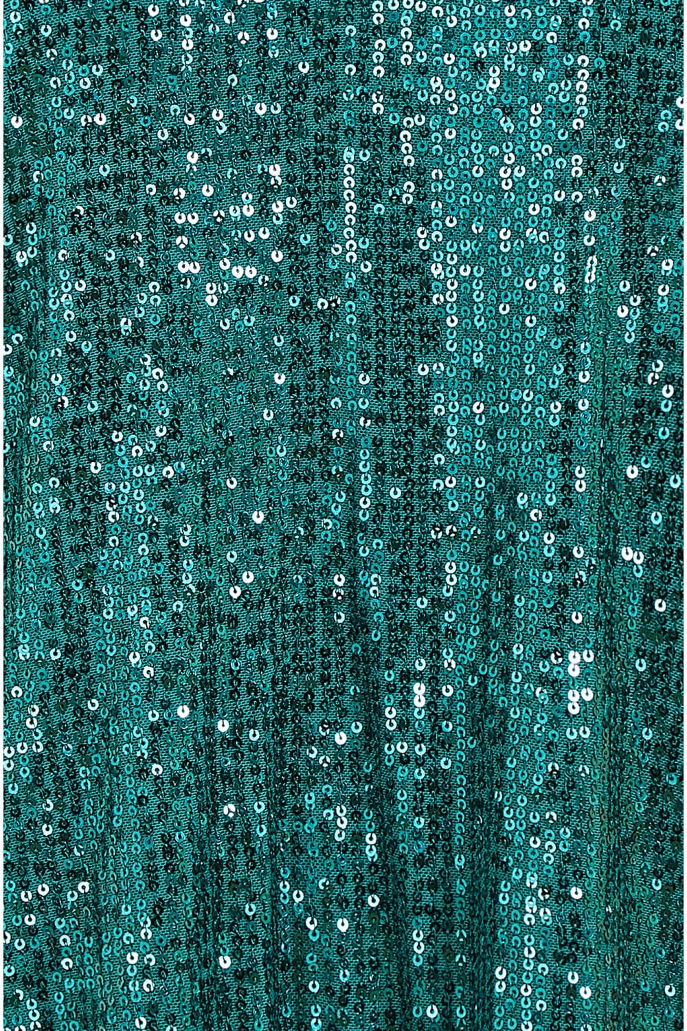 Green Sequin Fluted Top
