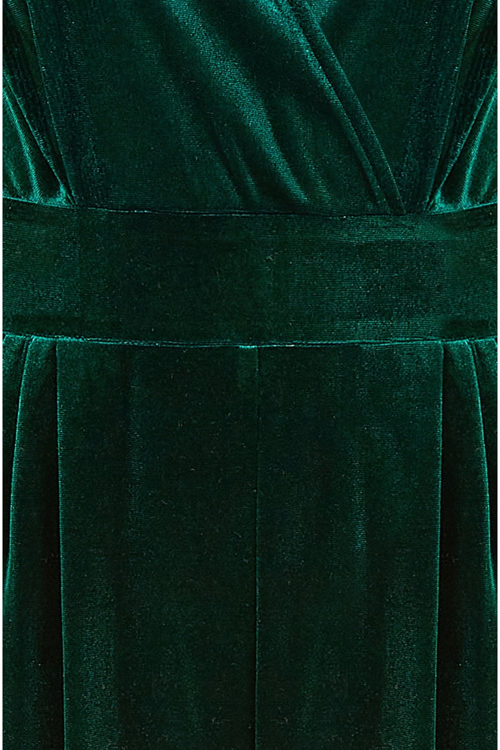 Green Velvet Long Sleeve Jumpsuit - Sizes 8 to 18