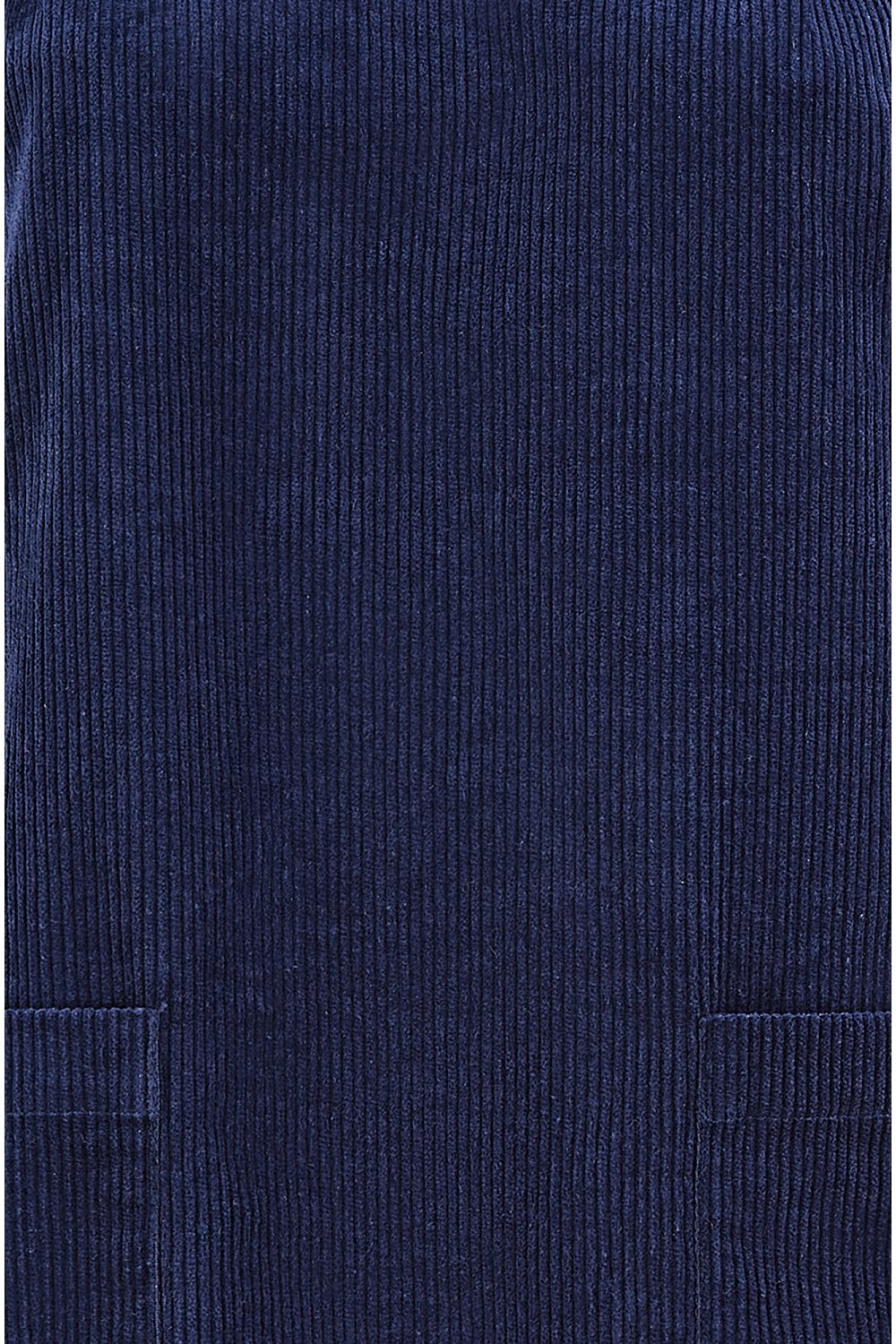 Navy Cord Tunic Dress With 3/4 Sleeves And Pockets - Sizes 8 to 16