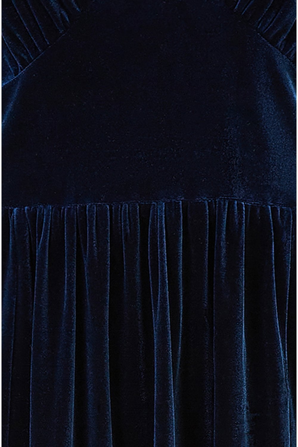 Navy Velvet Dress With Pockets - Sizes 8 to 26